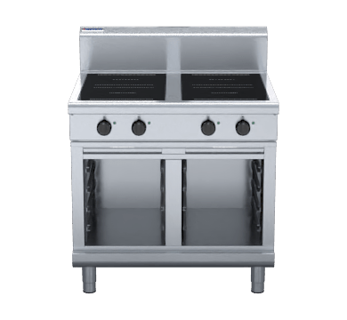 Waldorf 800 Series In8400R5 Cb 900Mm Electric Induction Cooktop Low Back Version Cabinet - Whisk Hospitality - IN8400R5-CB