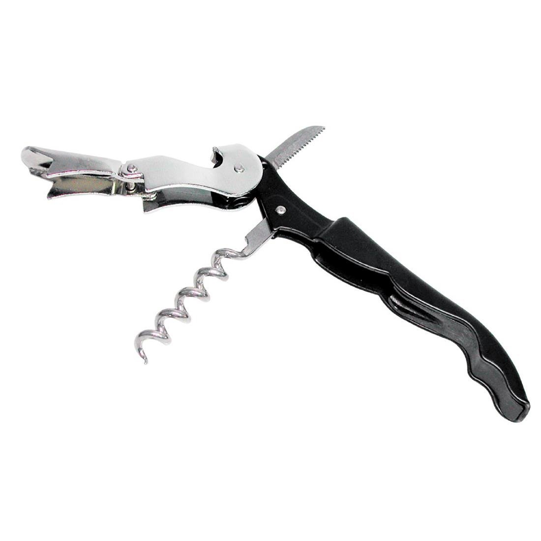 Beaumont Double Reach Corkscrew Black CZ465 - Whisk Hospitality - CZ465