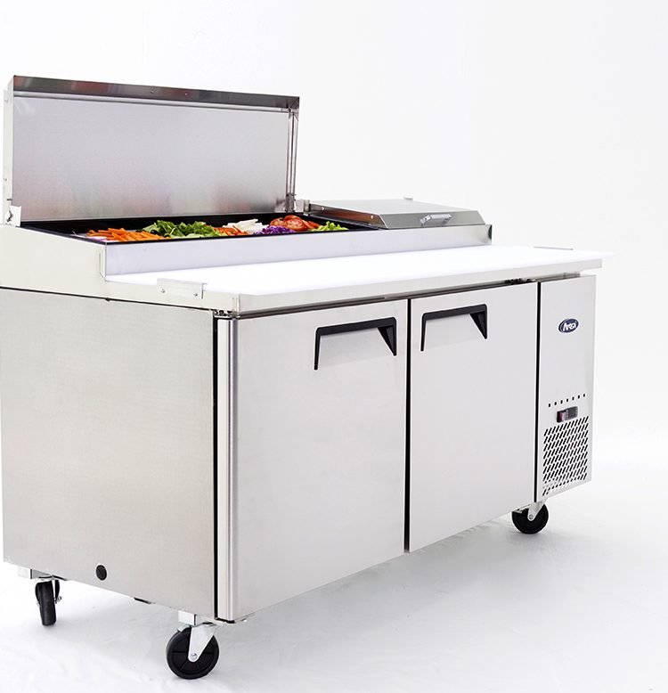 Atosa 2 DOOR PIZZA PREP TABLE FRIDGE 1702 MM MPF8202 - Whisk Hospitality - MPF8202