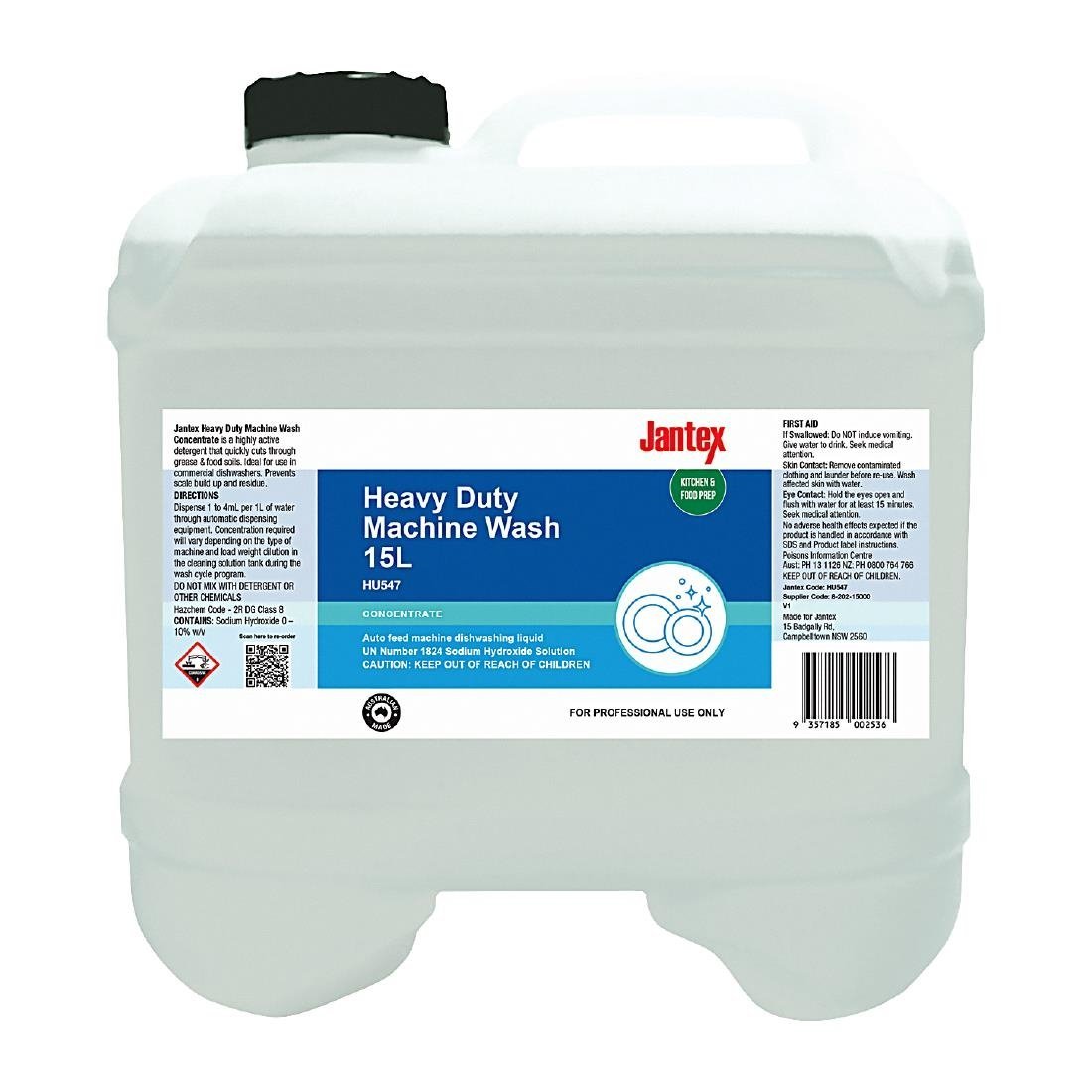 Jantex Heavy Machine Wash Concentrate - 15Ltr HU547 - Whisk Hospitality - HU547