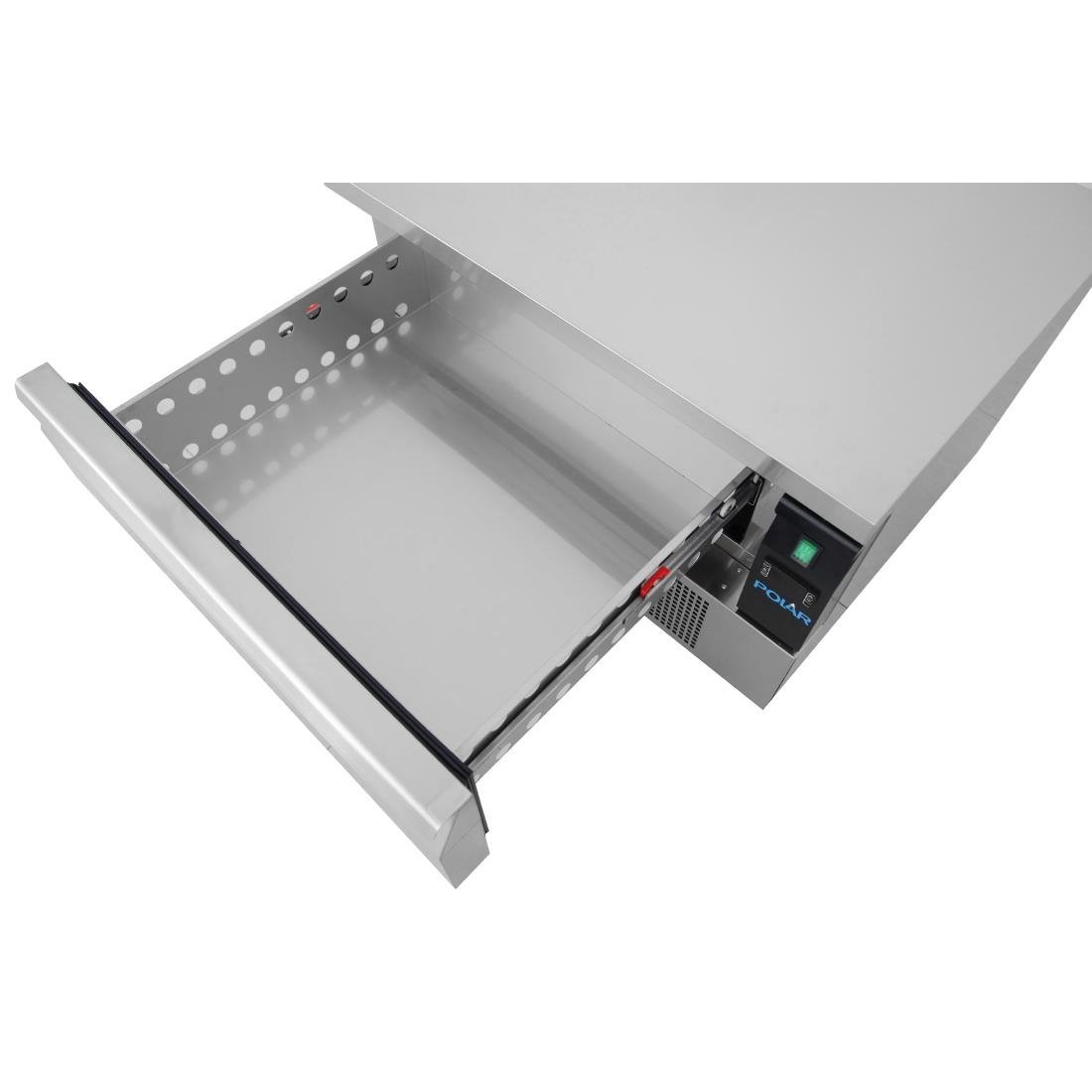 Polar U - Series Single Drawer Counter Fridge Freezer 3xGN DA995 - A - Whisk Hospitality - DA995-A