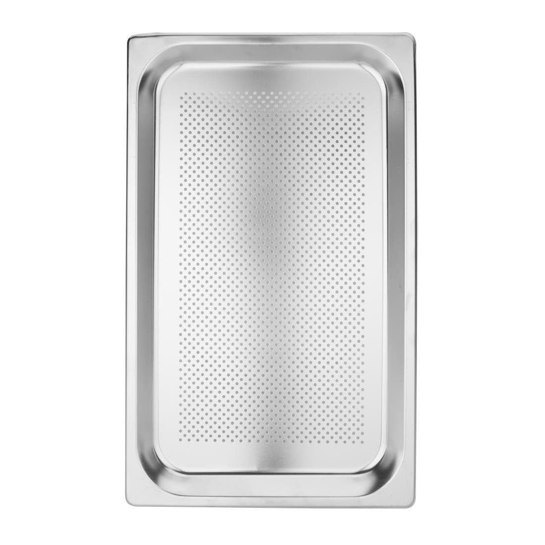 Vogue Perforated St/St - GN 1/1 25mm K827 - A - Whisk Hospitality - K827-A