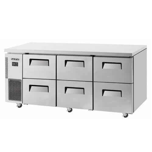 Skipio SUR18 - 2D - 6 Undercounter Drawer Fridge 538 Ltr - Whisk Hospitality - SUR18-2D-6