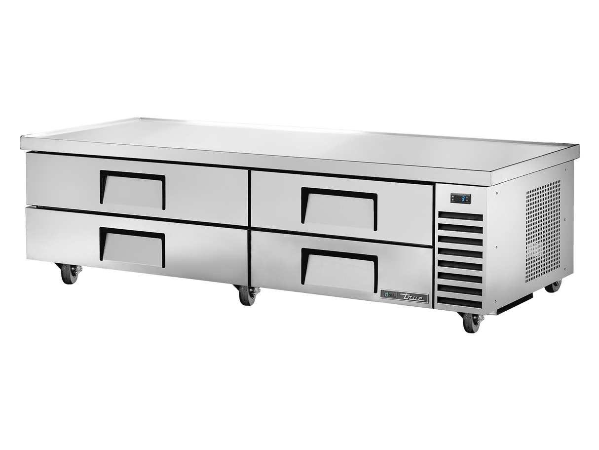 True Refrigeration Under - Equipment Refrigerator 4 Drawers Extended top - TRCB - 82 - 84 - HC - Whisk Hospitality - TRCB-82-84-HC