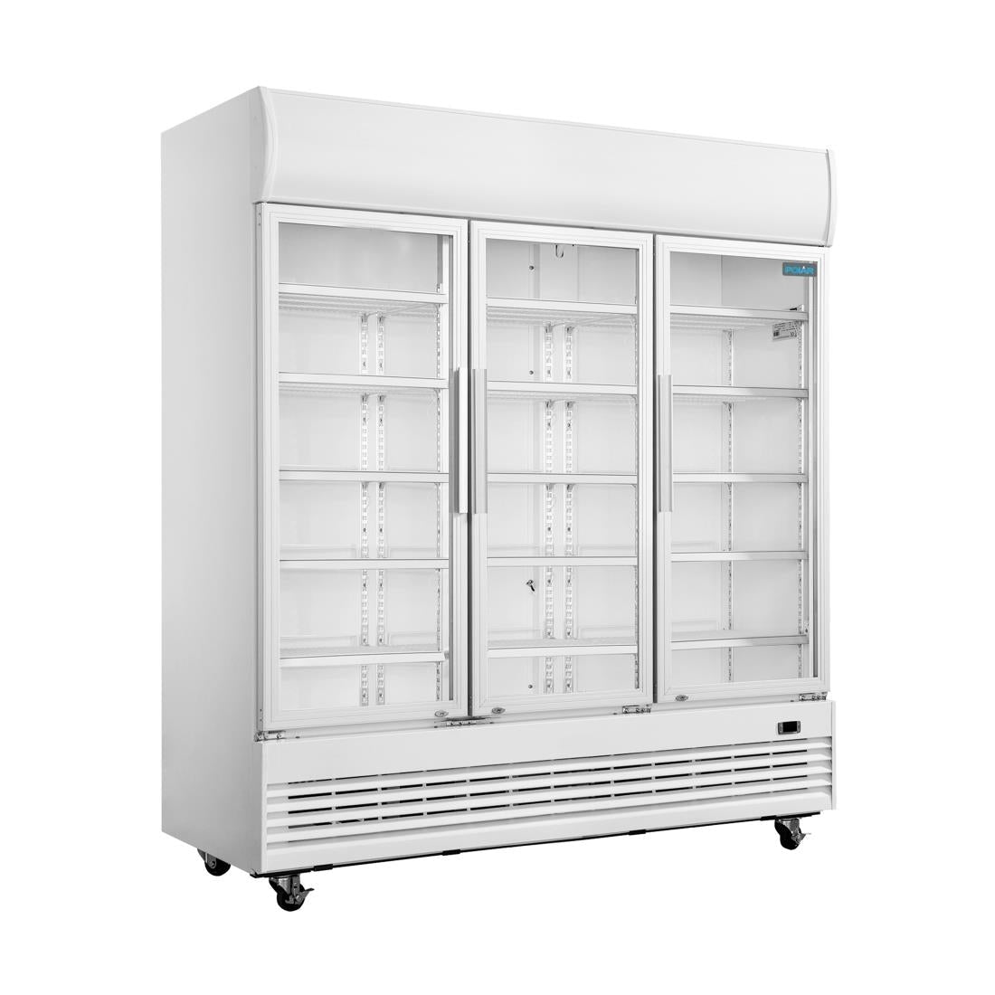 Polar G - Series Triple Door Display Refrigerator GE769 - A - Whisk Hospitality - GE769-A