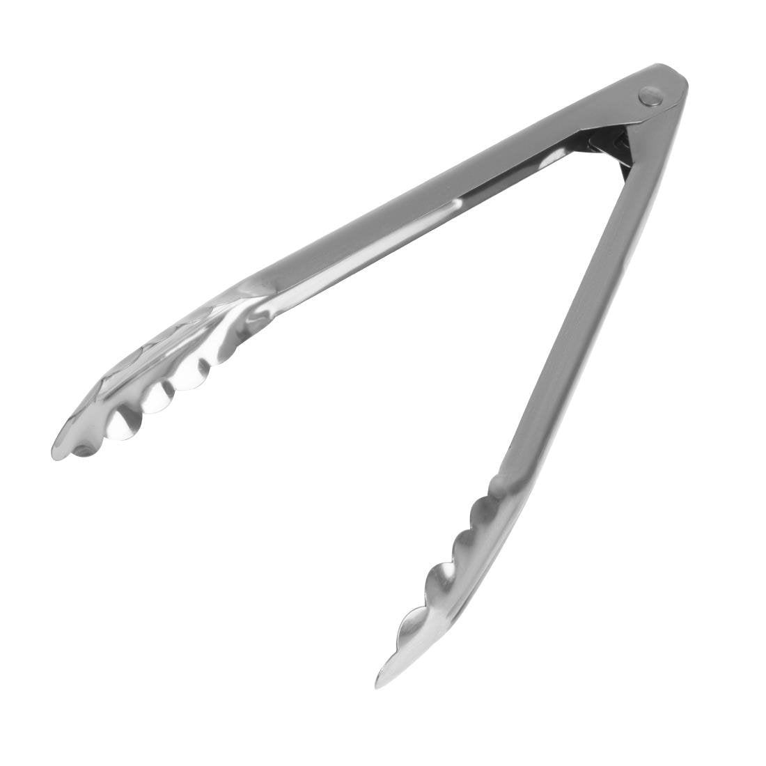 Vogue Catering Tongs St/St - 240mm 9 1/2" J608 - Whisk Hospitality - J608