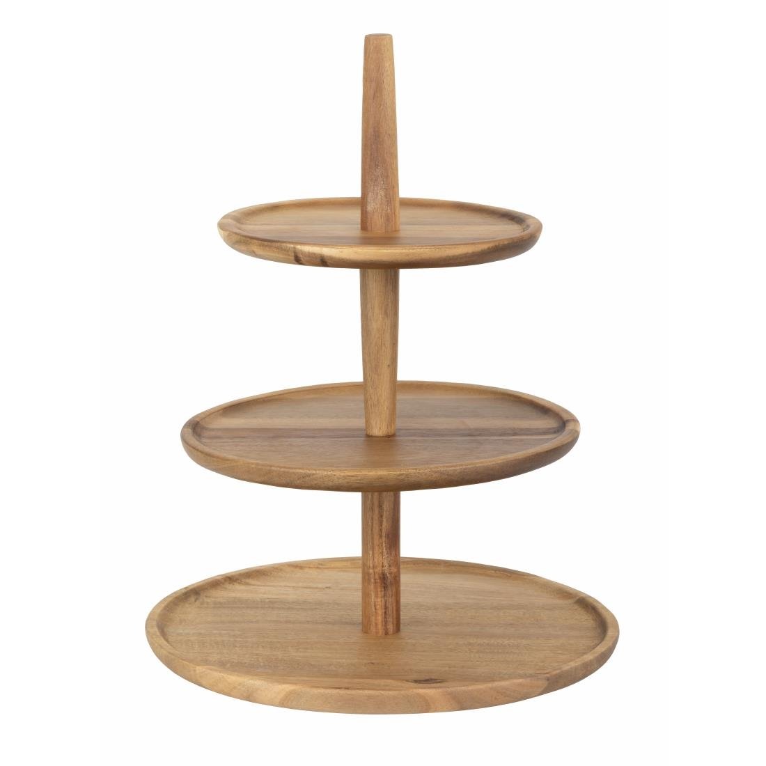 Olympia Acacia 3 - Tier Stand - 305x395mm FE152 - Whisk Hospitality - FE152
