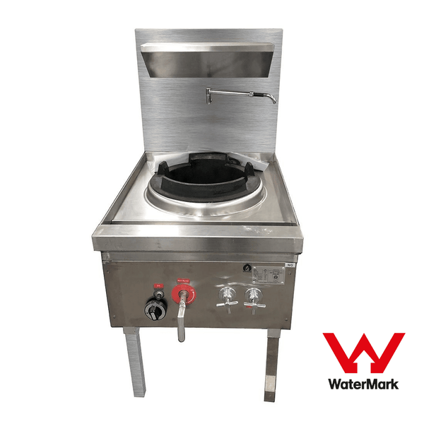 Gasmax Stainless Steel Waterless Nature Gas Single Wok Chimney Burner - WW - 1NC - Whisk Hospitality - WW-1NC