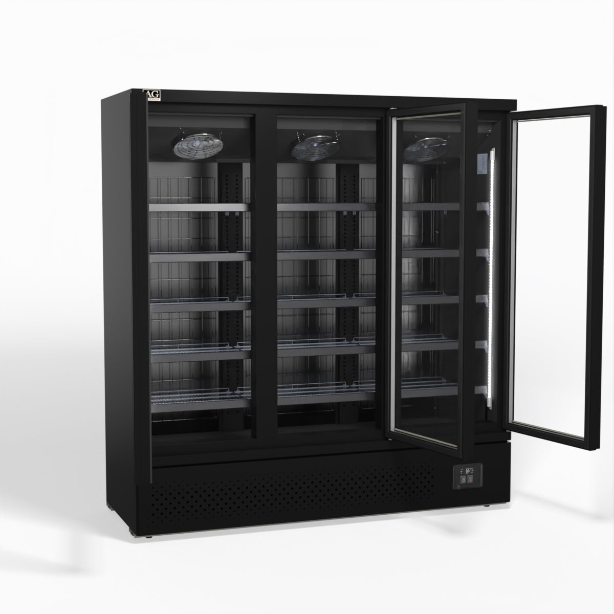 AG Supermarket Three Doors Upright Display Freezer FSB1500 - Whisk Hospitality - FSB1500