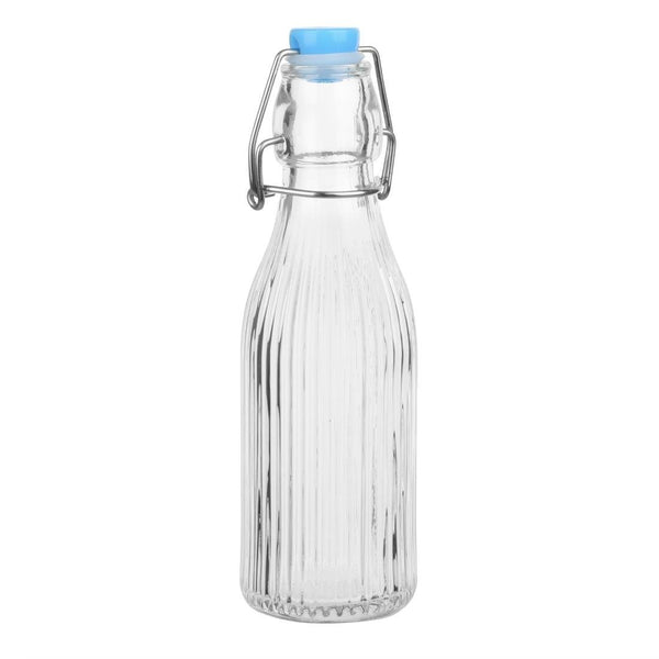 Olympia Ridged Swing Top Water Bottle - 200ml (Box 6) HW795 - Whisk Hospitality - HW795