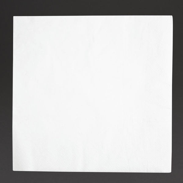 Fiesta Recyclable 40cm 2 ply 4 Fold White Dinner Napkin (Pack 2000) FE235 - Whisk Hospitality - FE235