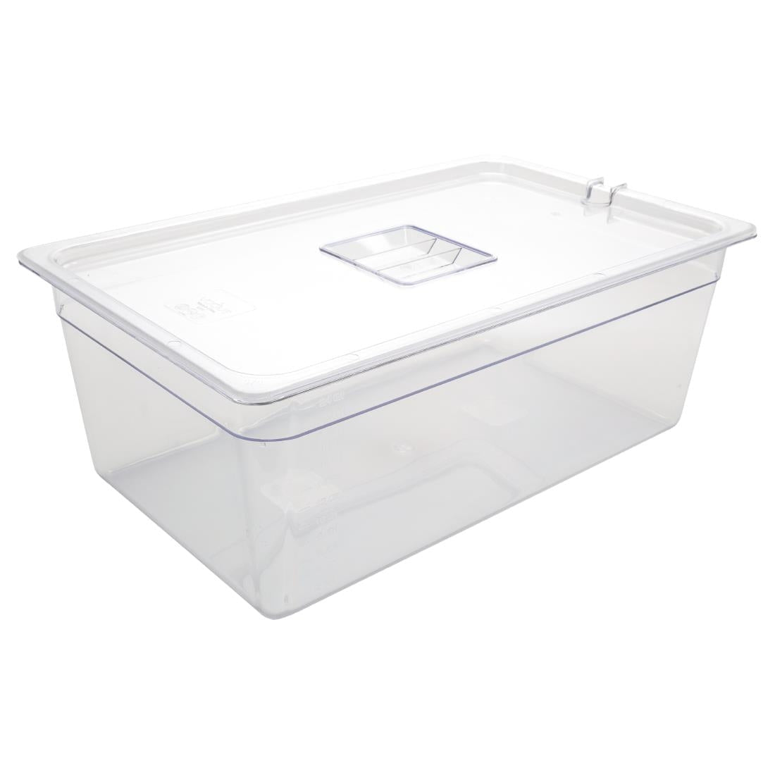 Vogue Container 200mm Clear & Lid Polycarbonate - GN 1/1 SA334 - Whisk Hospitality - SA334