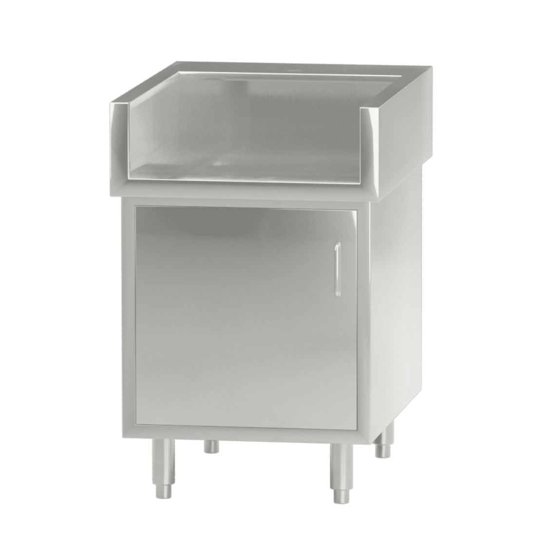 Modular System Single Door Stainless Steel Cabinet with Splash Guard - WCB8 - 0600 - Whisk Hospitality - WCB8-0600