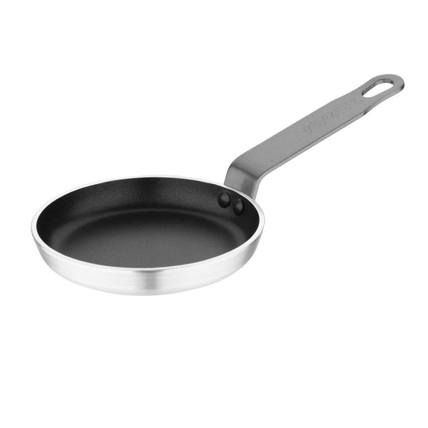 Vogue Blinis Frypan Aluminium Teflon Platinum Plus 120x20mm 4 3/4x0 3/4" T358 - Whisk Hospitality - T358