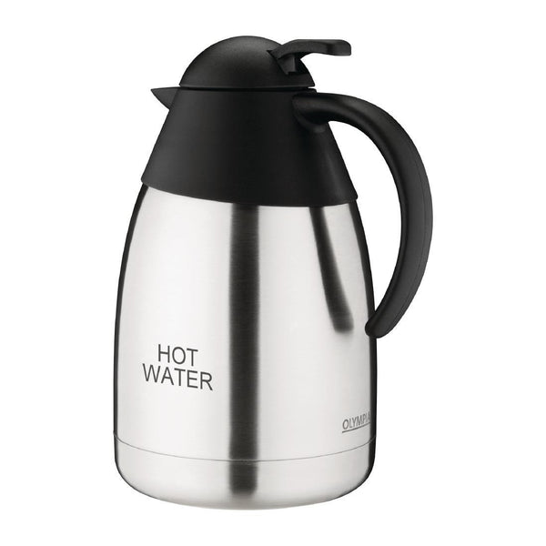 Olympia Vacuum Jug St/St Domed Lid - 1.5Ltr 'HOT WATER' DL162 - Whisk Hospitality - DL162