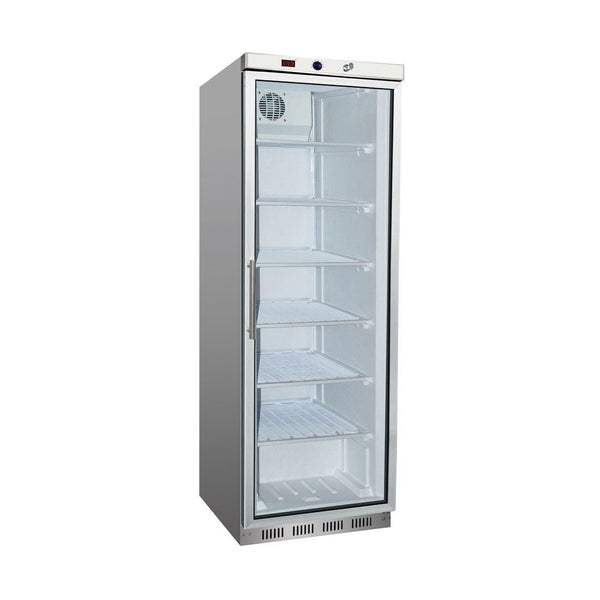Thermaster HF400G S/S Display Freezer with Glass Door - Whisk Hospitality - HF400G S/S