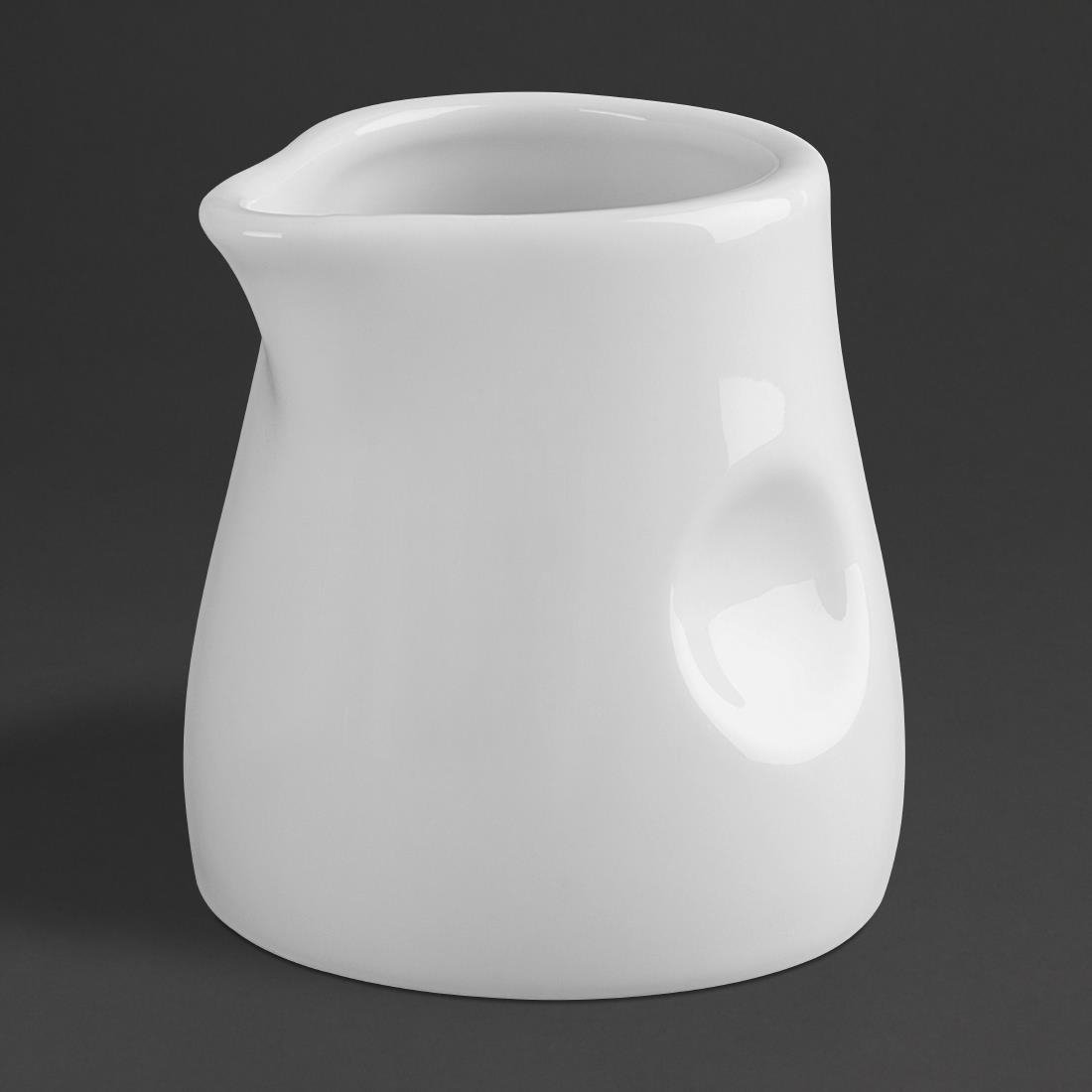 Olympia Whiteware Dimpled Milk Jug - 70ml 2.5oz (Box 6) GM366 - Whisk Hospitality - GM366
