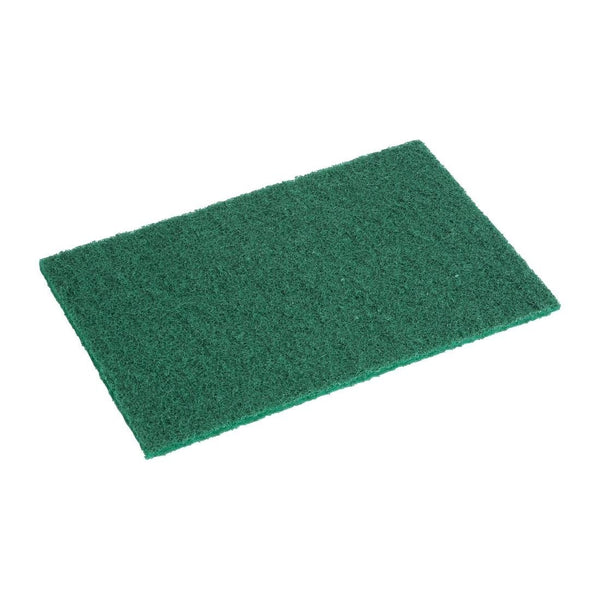 Jantex Scouring Pad Small - Green (Pack 10) HX234 - Whisk Hospitality - HX234