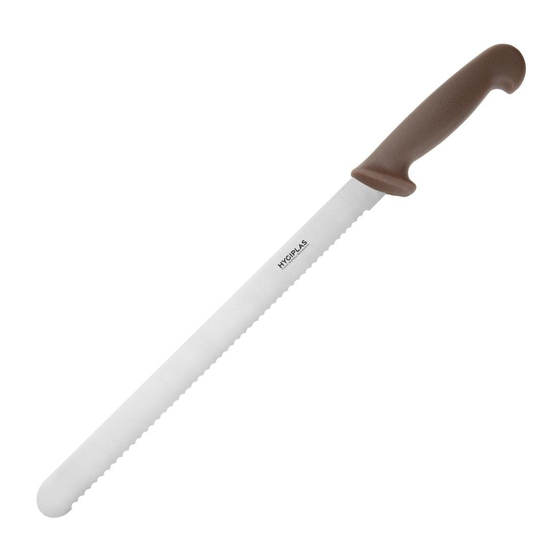 Hygiplas Slicer Serrated Brown - 300mm 12" FX118 - Whisk Hospitality - FX118