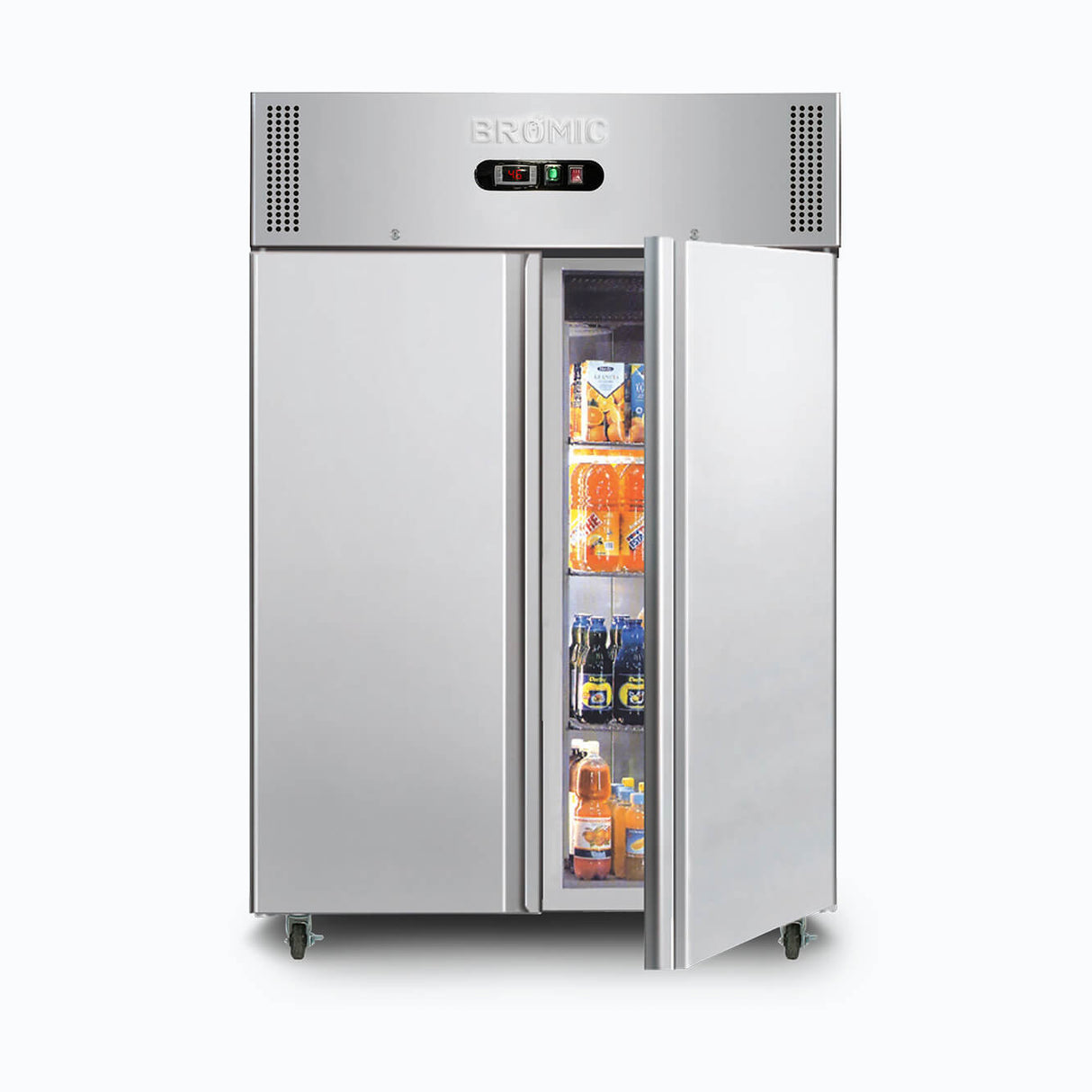 Bromic Upright Fridge - 1300L - 2 Doors - Stainless Steel UC1300SD - NR - 1 - Whisk Hospitality - UC1300SD-NR-1