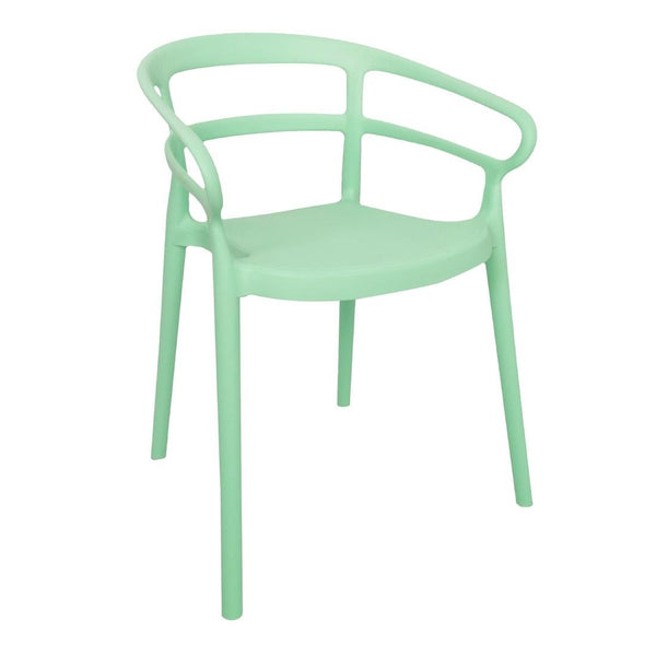Bolero Mateo Caf‚© Chairs Light Green (Pack 2) DX981 - Whisk Hospitality - DX981