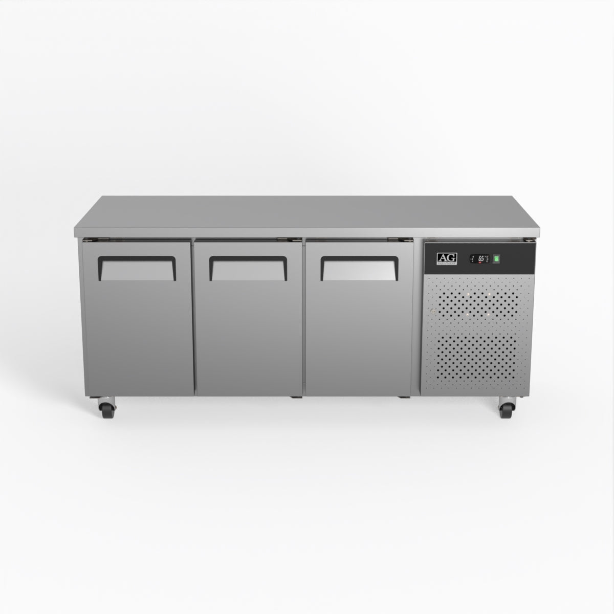 AG Three Door Commercial Worktop / Under Bench Fridge 700mm Depth GNX3100TN - Whisk Hospitality - GNX3100TN
