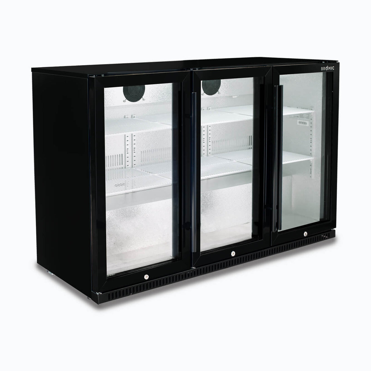 Bromic Back Bar Fridge - 307L - 3 Doors - Hinged - Whisk Hospitality - BB0330GD-NR-1