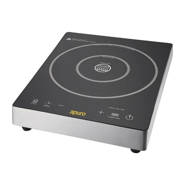 Apuro Touch Control Single Induction Hob - 3kW DF825 - A - Whisk Hospitality - DF825-A