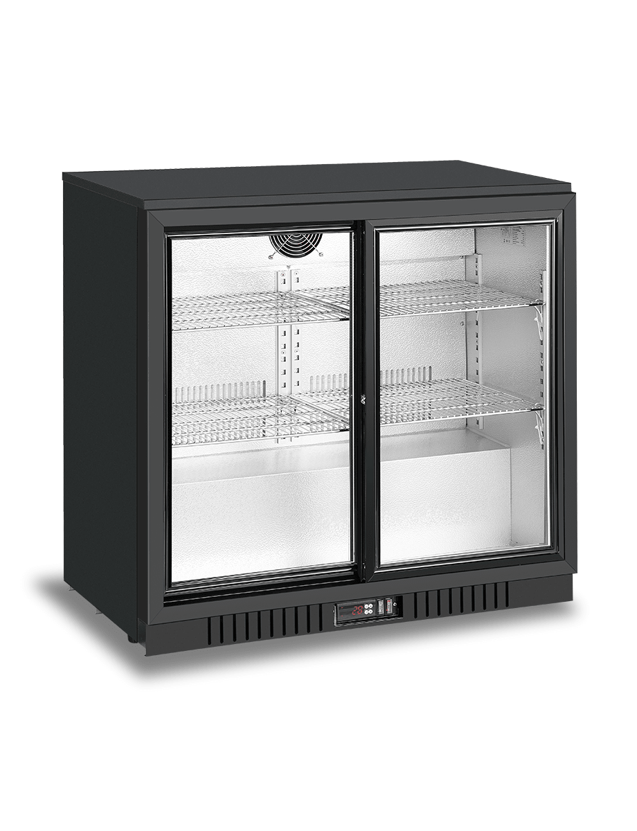 Atosa 2 sliding doors back bar cooler - Whisk Hospitality - BB-208SEC
