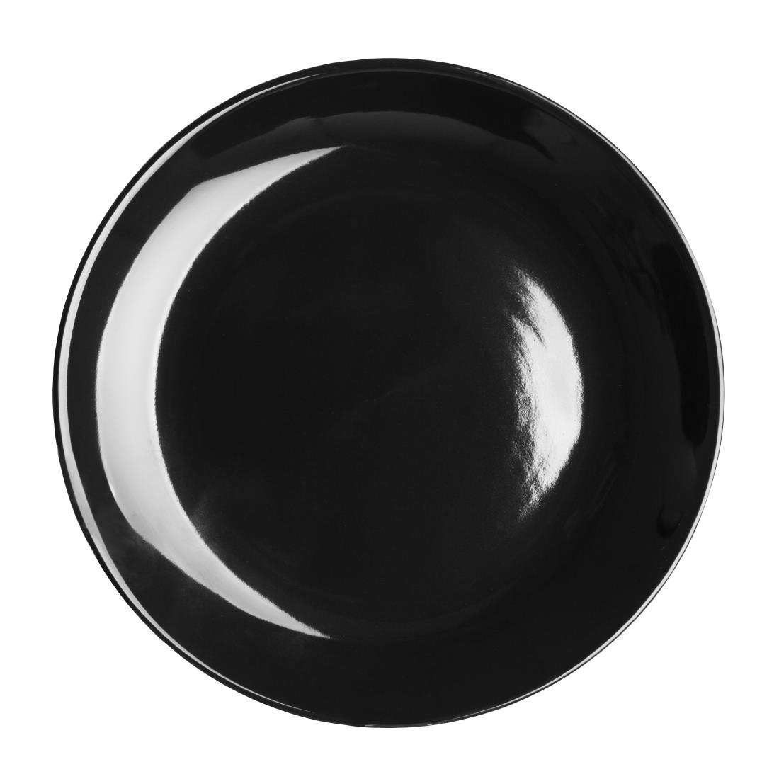 Olympia Cafe Coupe Plate Black - 205mm (Box 12) CU950 - Whisk Hospitality - CU950