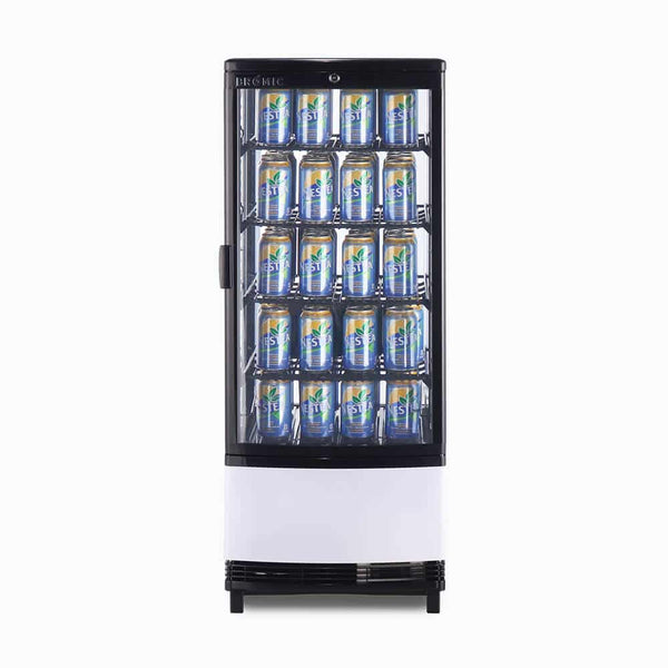 Bromic Countertop Fridge - 98L - 1 Door - Curved Glass - Whisk Hospitality - CT0100G4BC-NR