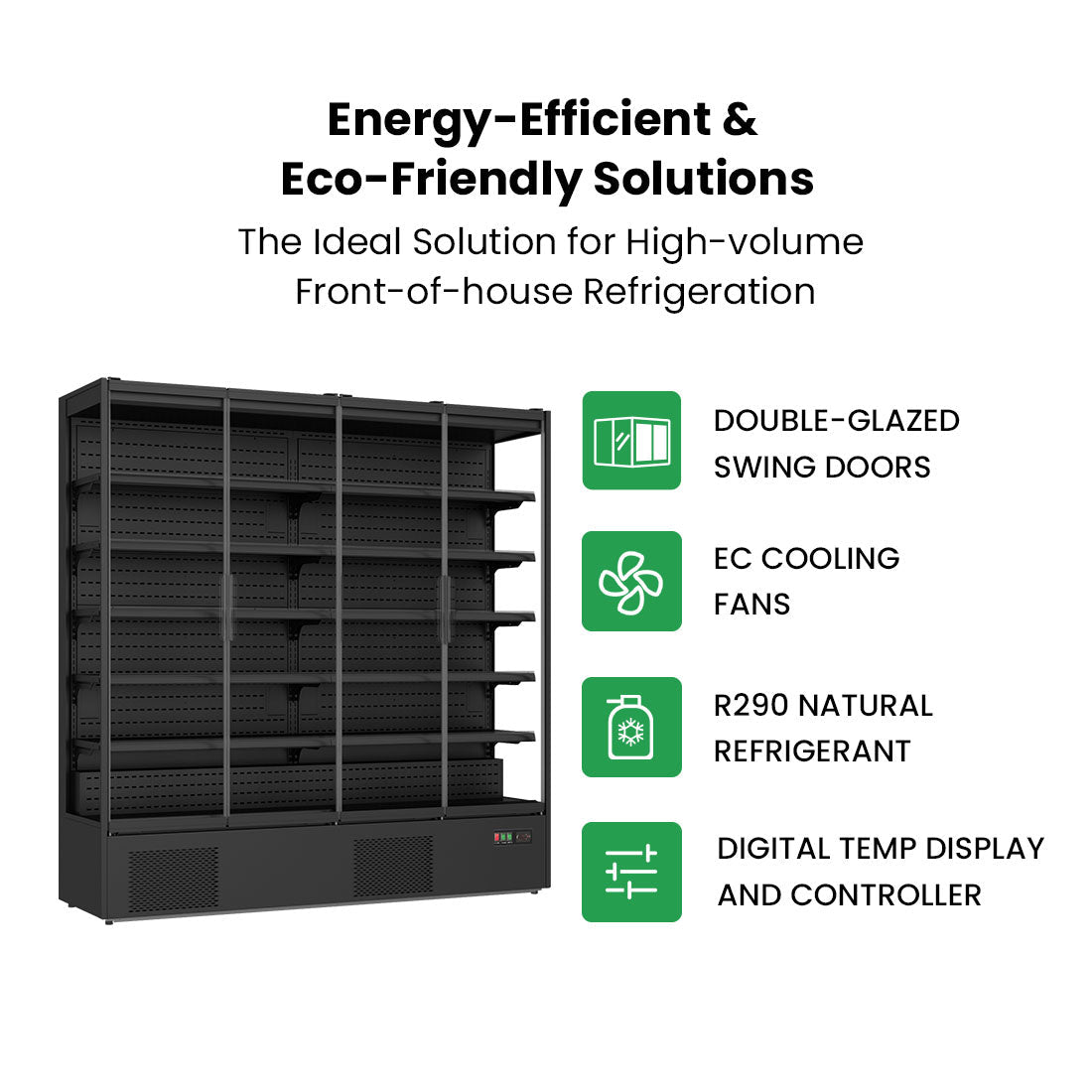 Thermaster Supermarket Panorama 4 Door Chiller Display - DC - 250B - Whisk Hospitality - DC-250B
