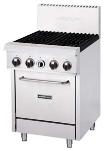 Mercury M24S-4F 4 Burner Range Oven - Whisk Hospitality - 3PA-8752-202309000102