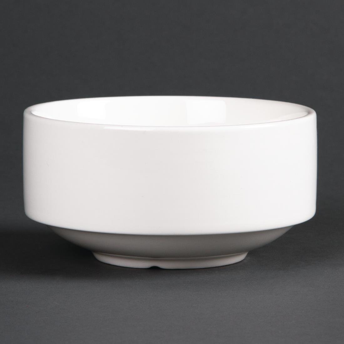 Olympia Lumina Unhandled Stacking Soup Bowl - 14oz (Box 6) CF379 - Whisk Hospitality - CF379