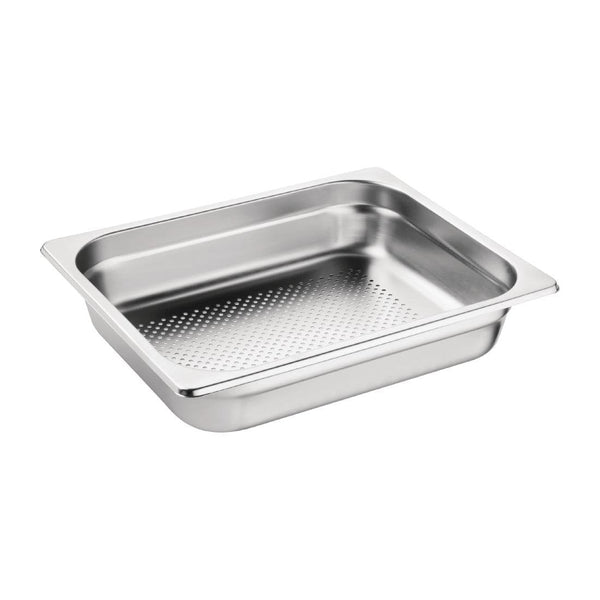 Vogue Perforated St/St GN 1/2 - 65mm deep DN703 - Whisk Hospitality - DN703