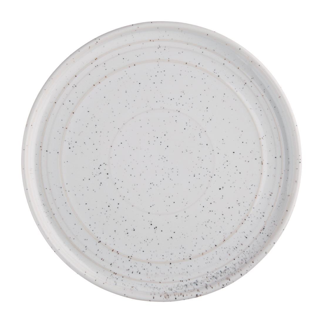 Olympia Cavolo White Speckle Flat Round Plate - 220mm (Box 6) FD903 - Whisk Hospitality - FD903