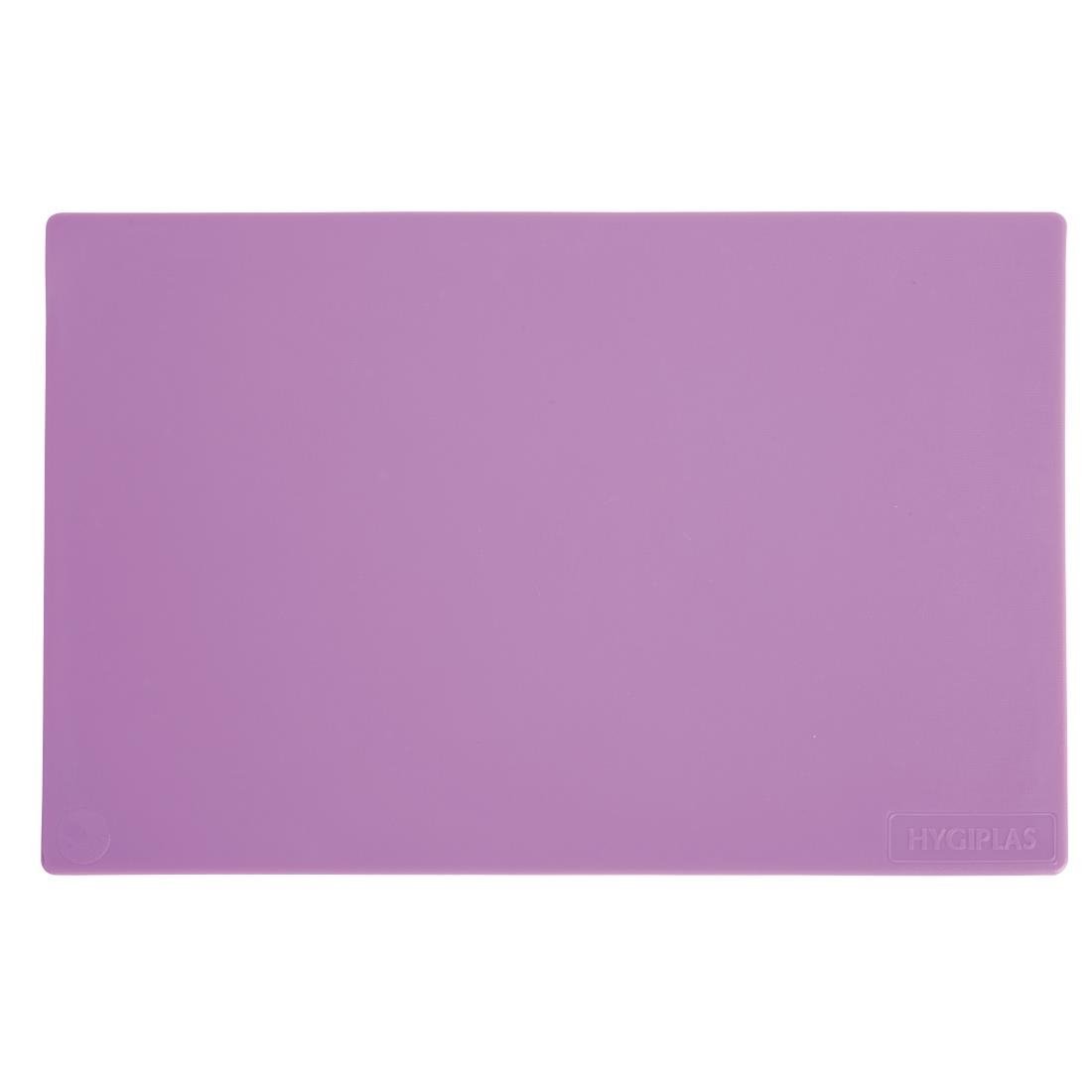 Hygiplas Low Density Chopping Board Purple - 450x300x10mm GL295 - Whisk Hospitality - GL295