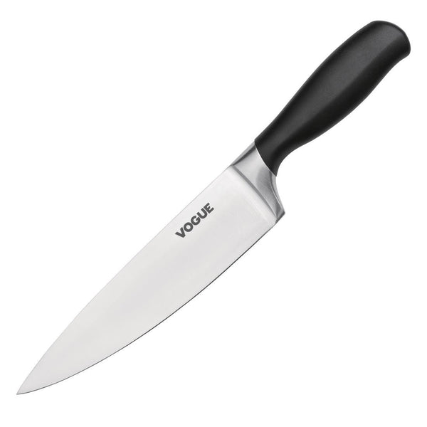 Vogue Soft Grip Chef's Knife St/St - 200mm 8" GD750 - Whisk Hospitality - GD750