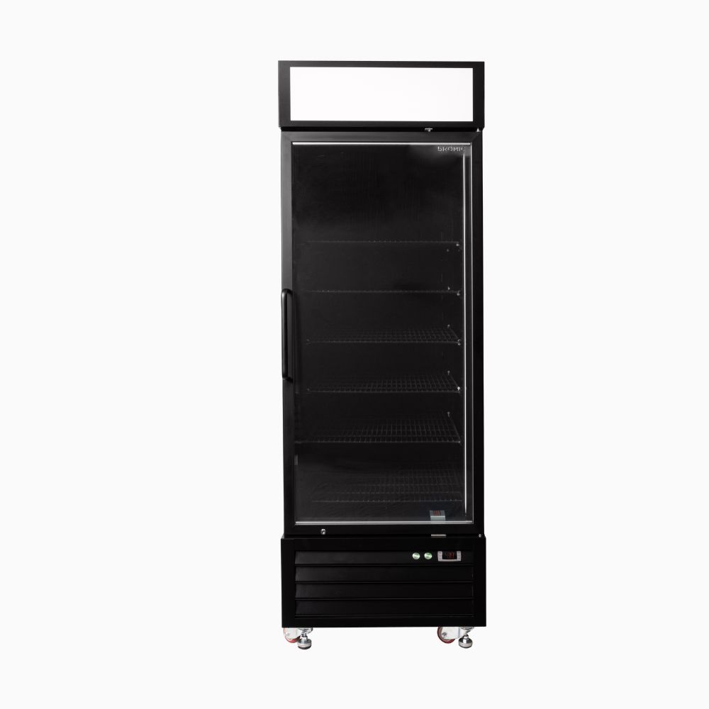 Bromic Upright Display Fridge 546L - 1 Door - Flat Glass - Lightbox UC0550GDL - NR - Whisk Hospitality - UC0550GDL-NR