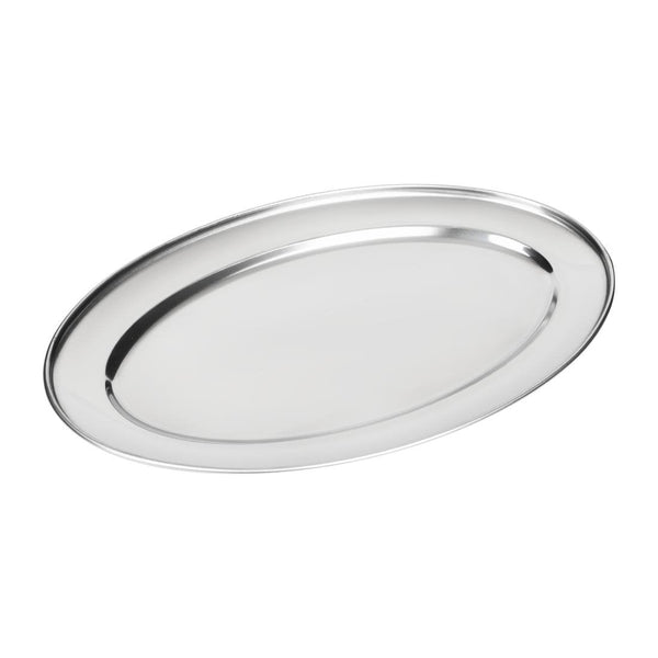 Oval Meat Flat St/St - 18" K366 - Whisk Hospitality - K366
