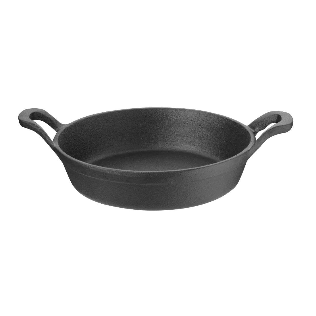 Olympia Cast Iron Round Eared Dish - 180mm 7" GJ554 - Whisk Hospitality - GJ554