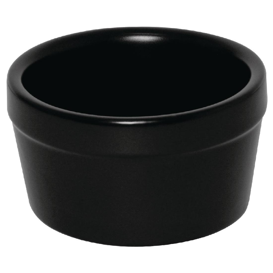 Olympia Tapas Ramekin Matt Black 77mm 3" 45mm(H) (Box 6) DK830 - Whisk Hospitality - DK830