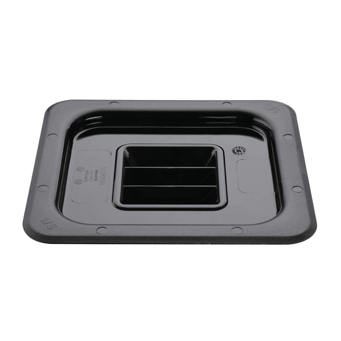 Vogue Black Polycarbonate Lid - GN 1/6 U478 - Whisk Hospitality - U478