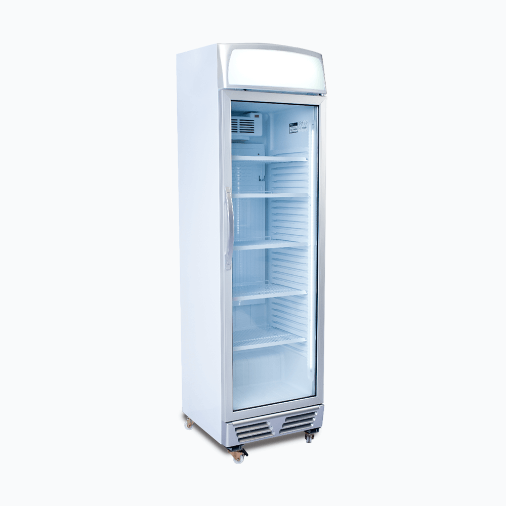 Bromic Upright Display Fridge - 372L - 1 Door - Flat Glass - Lightbox - Whisk Hospitality - GM0374L-NR