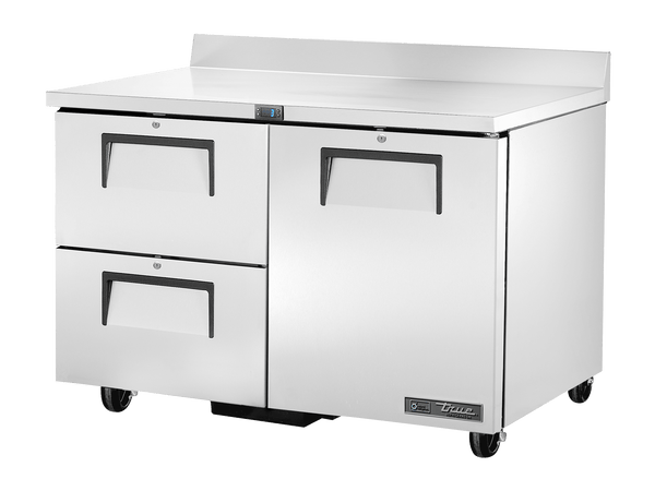 True Refrigeration Three Drawer Refrigerator with Splashback - TWT - 48D - 2 - HC - Whisk Hospitality - TWT-48D-2-HC