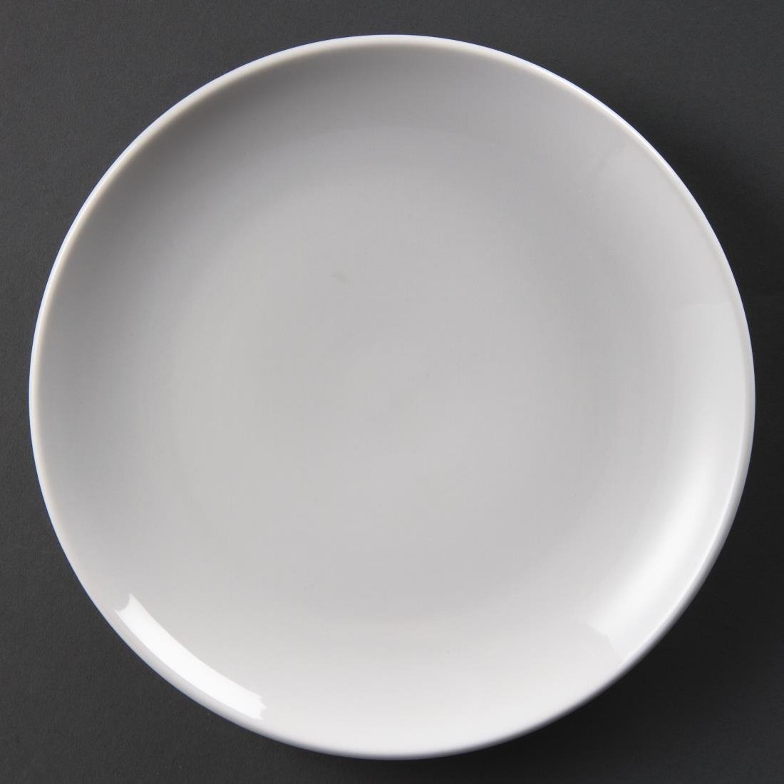 Olympia Whiteware Coupe Plate - 23cm 9" (Box 12) U078 - Whisk Hospitality - U078
