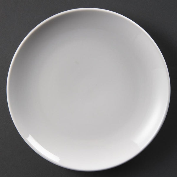 Olympia Whiteware Coupe Plate - 23cm 9" (Box 12) U078 - Whisk Hospitality - U078
