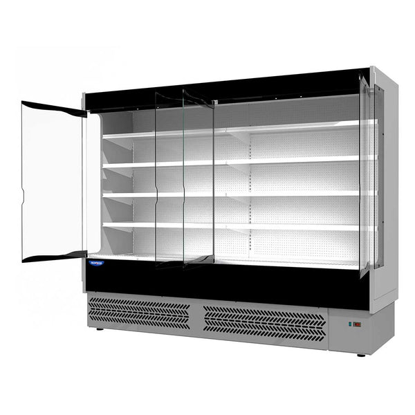 TDVB80 - CA - 250 Vulcano Supermarket 4 Door Open Display - Whisk Hospitality - TDVB80-CA-250