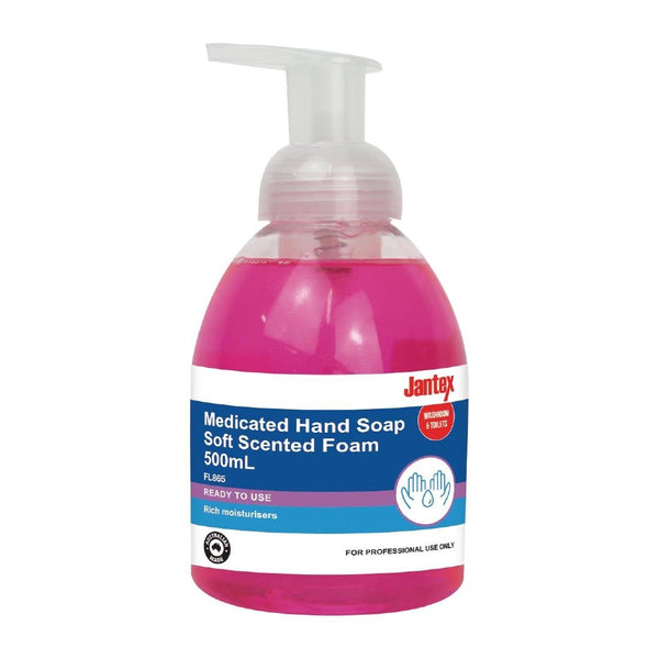 Jantex Medicated Hand Soap Soft Scent Foam - 500ml FL865 - Whisk Hospitality - FL865
