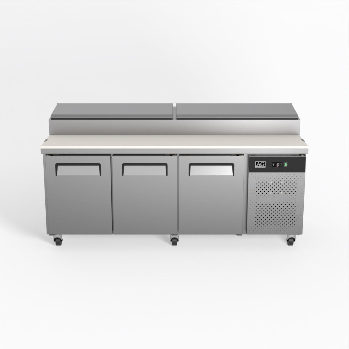 AG 3 Door Saladette Fridge - 10 x 1/3 GN Trays SH3000 - 800 - Whisk Hospitality - SH3000-800